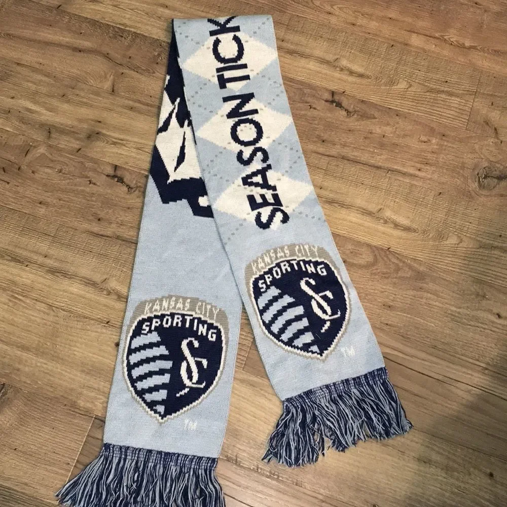 Sporting KC Kansas City mls Soccer team scarf blue
